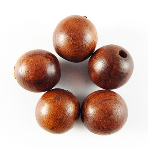 Picture of Perles en bois de rose 18 mm
